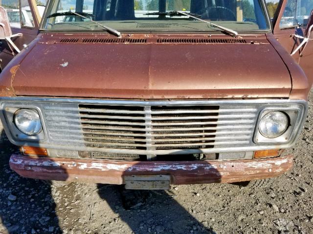 CGY2554104472 - 1975 CHEVROLET VAN BROWN photo 7