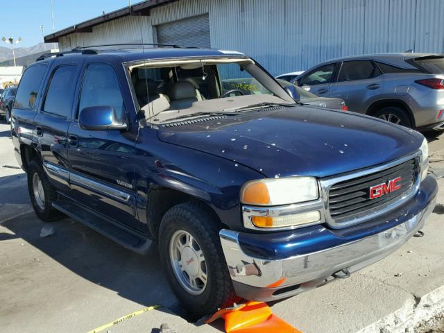 1GKEC13T92R307436 - 2002 GMC YUKON BLUE photo 1