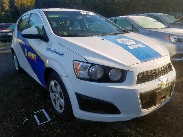 1G1JA6SG9D4121289 - 2013 CHEVROLET SONIC LS WHITE photo 1