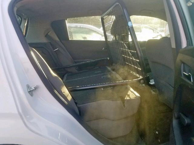 1G1JA6SG9D4121289 - 2013 CHEVROLET SONIC LS WHITE photo 6