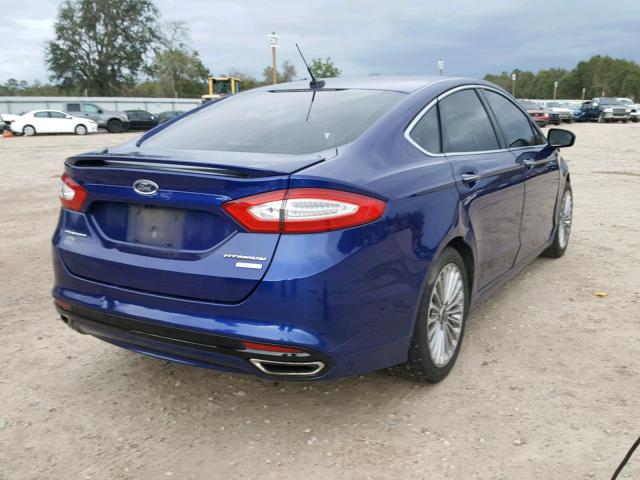 3FA6P0K99GR226622 - 2016 FORD FUSION TIT BLUE photo 4