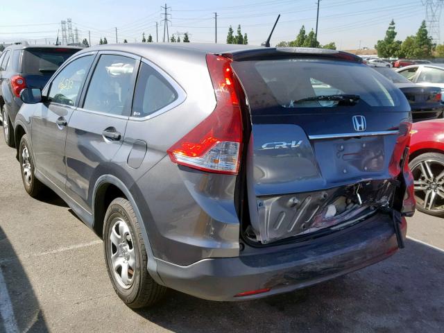 2HKRM3H33CH504206 - 2012 HONDA CR-V LX GRAY photo 3