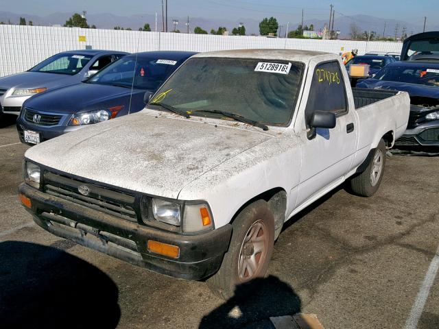 4TARN81A8PZ051648 - 1993 TOYOTA PICKUP 1/2 WHITE photo 2