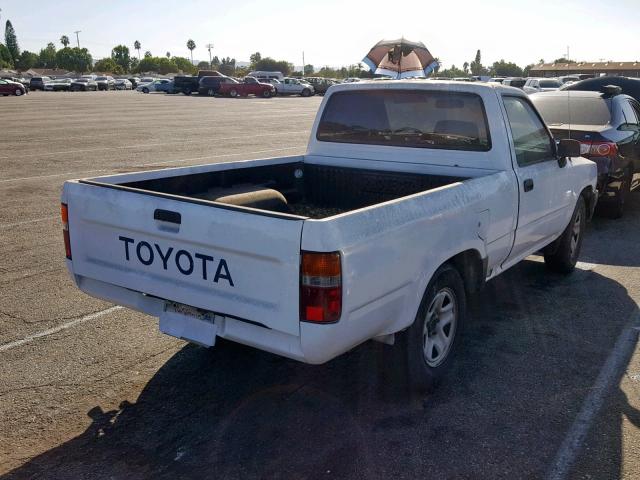 4TARN81A8PZ051648 - 1993 TOYOTA PICKUP 1/2 WHITE photo 4