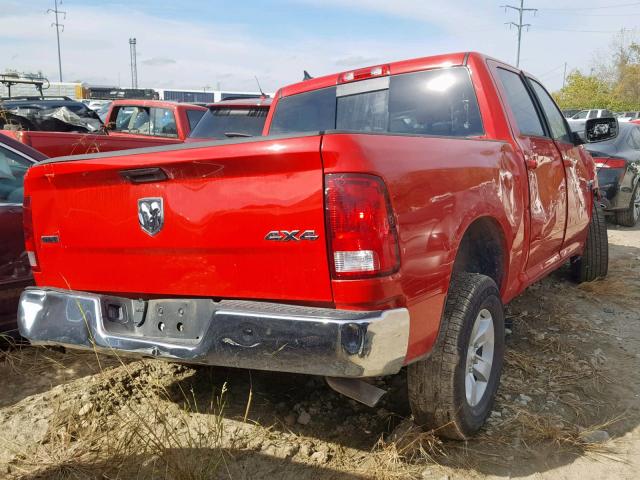 1C6RR7LT4KS613751 - 2019 RAM 1500 CLASS RED photo 4