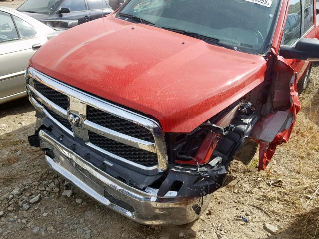 1C6RR7LT4KS613751 - 2019 RAM 1500 CLASS RED photo 9