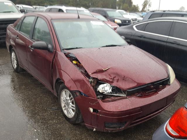 1FAFP34N06W126237 - 2006 FORD FOCUS ZX4 RED photo 1