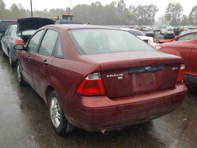 1FAFP34N06W126237 - 2006 FORD FOCUS ZX4 RED photo 3