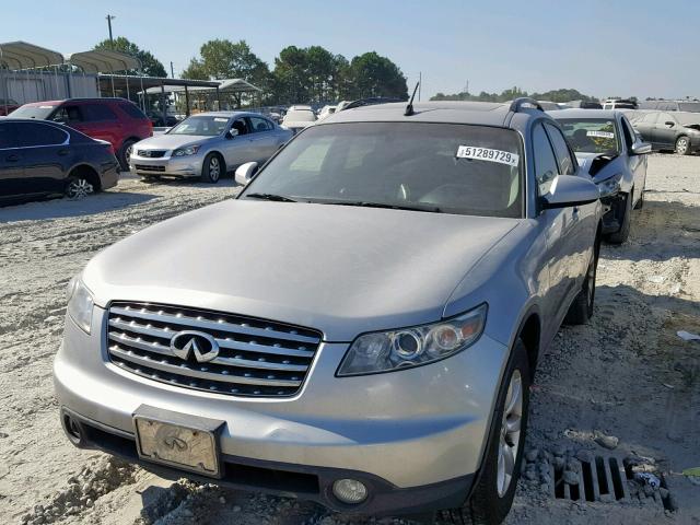 JNRAS08W84X215761 - 2004 INFINITI FX35 SILVER photo 2