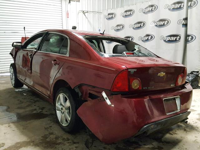 1G1ZD5EU7BF135473 - 2011 CHEVROLET MALIBU 2LT RED photo 3