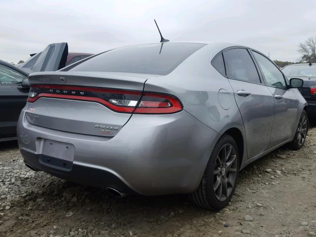 1C3CDFBBXED861368 - 2014 DODGE DART SXT GRAY photo 4