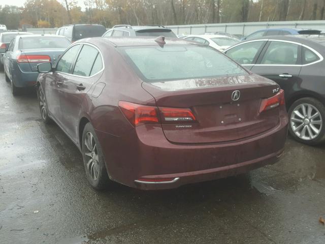 19UUB1F56FA001629 - 2015 ACURA TLX TECH BURGUNDY photo 3