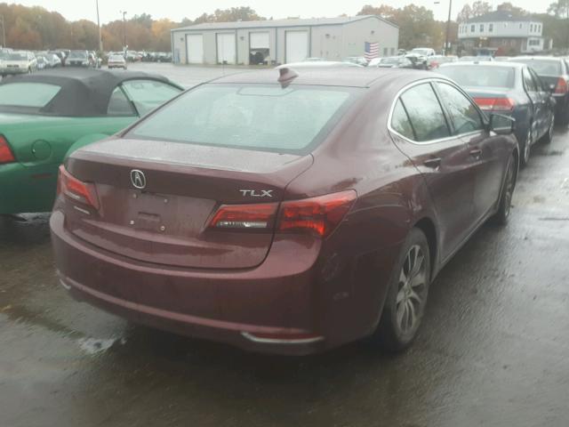 19UUB1F56FA001629 - 2015 ACURA TLX TECH BURGUNDY photo 4