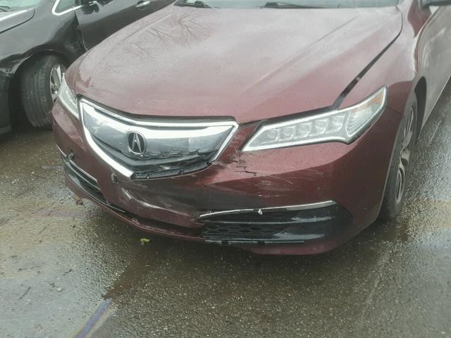 19UUB1F56FA001629 - 2015 ACURA TLX TECH BURGUNDY photo 9