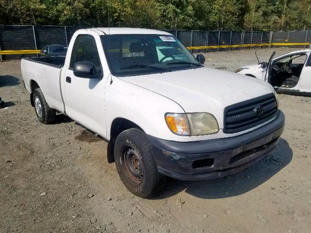 5TBJN32102S283196 - 2002 TOYOTA TUNDRA WHITE photo 1