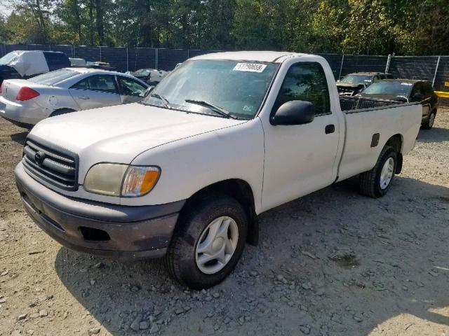 5TBJN32102S283196 - 2002 TOYOTA TUNDRA WHITE photo 2