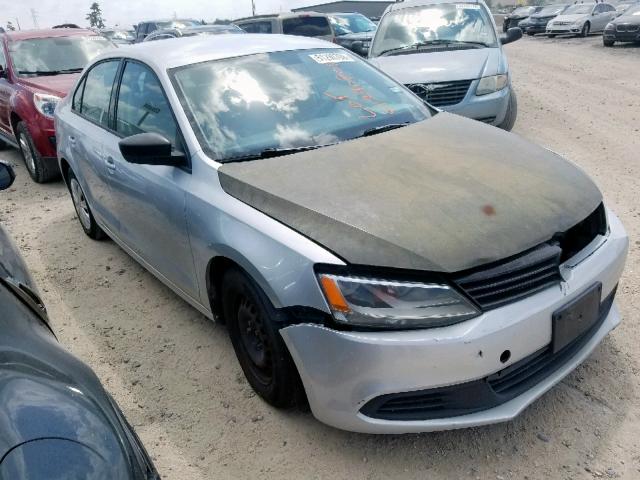 3VW2K7AJ1CM320509 - 2012 VOLKSWAGEN JETTA BASE SILVER photo 1