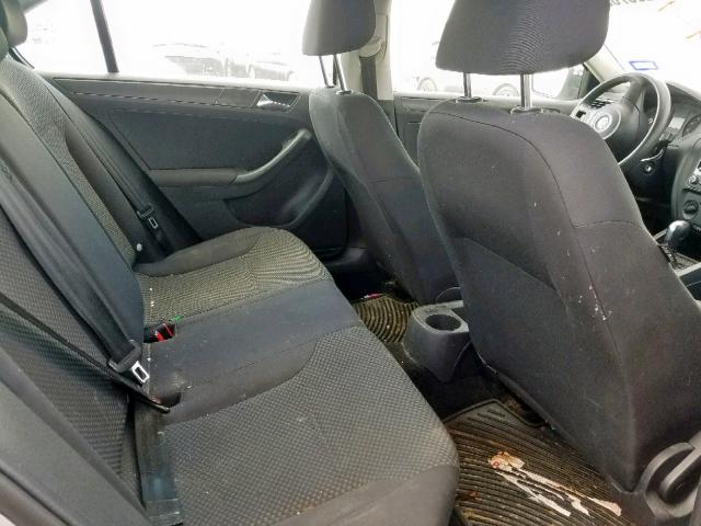 3VW2K7AJ1CM320509 - 2012 VOLKSWAGEN JETTA BASE SILVER photo 6