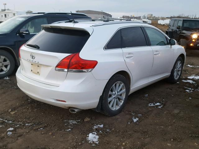 4T3ZE11A09U012700 - 2009 TOYOTA VENZA BASE WHITE photo 4