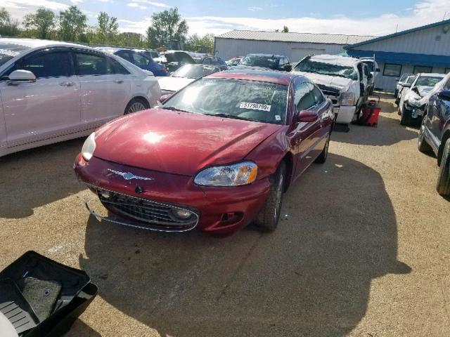 4C3AG52H31E071295 - 2001 CHRYSLER SEBRING LX MAROON photo 2