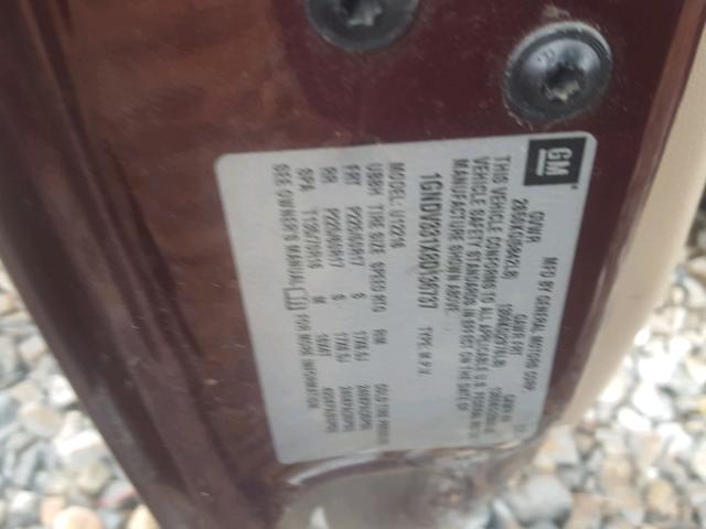 1GNDV331X8D136737 - 2008 CHEVROLET UPLANDER L ბურგუნდია ფოტო 10