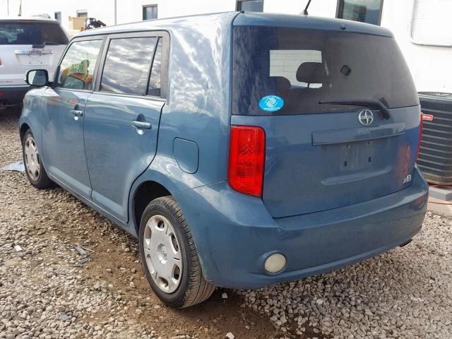 JTLKE50E891062082 - 2009 TOYOTA SCION XB ტალღისფერი ფოტო 3