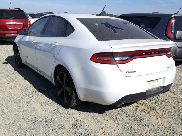 1C3CDFBB0ED803480 - 2014 DODGE DART SXT WHITE photo 3