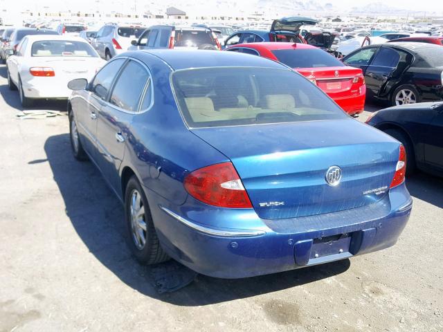 2G4WD532351245908 - 2005 BUICK LACROSSE C BLUE photo 3