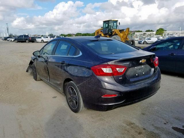 1G1BE5SMXH7176749 - 2017 CHEVROLET CRUZE LT CHARCOAL photo 3