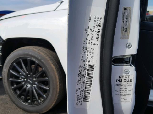 1C4NJCBA3ED776956 - 2014 JEEP COMPASS SP თეთრი ფოტო 10