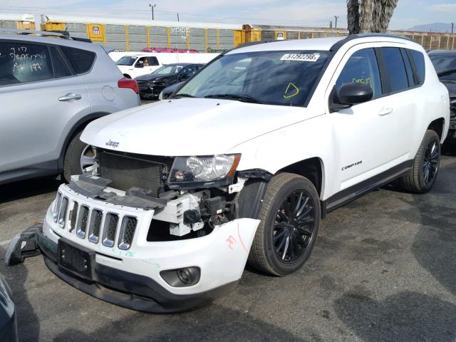 1C4NJCBA3ED776956 - 2014 JEEP COMPASS SP თეთრი ფოტო 2