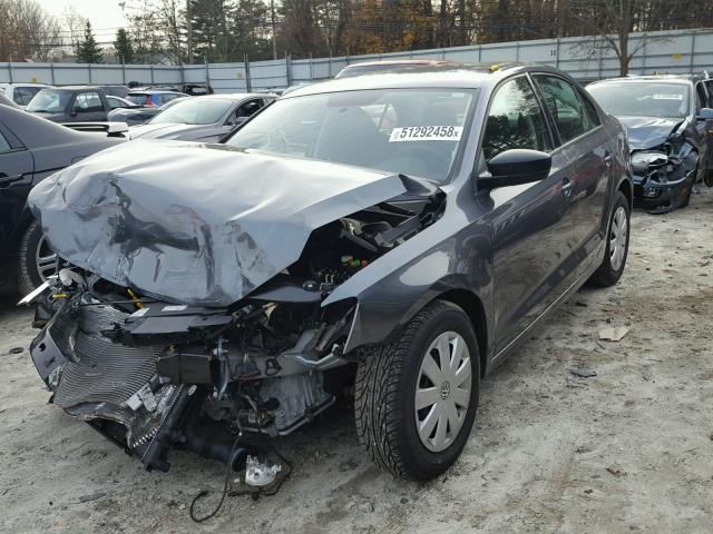 3VW2K7AJ0FM401988 - 2015 VOLKSWAGEN JETTA BASE 灰色 照片 2