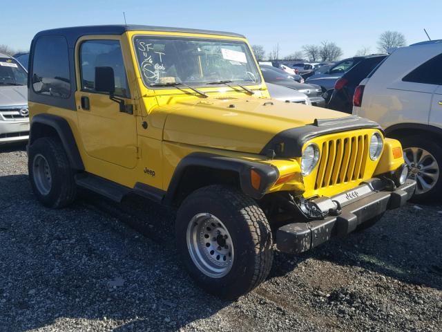 1J4FA49S51P370429 - 2001 JEEP WRANGLER / YELLOW photo 1