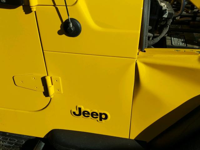 1J4FA49S51P370429 - 2001 JEEP WRANGLER / YELLOW photo 10