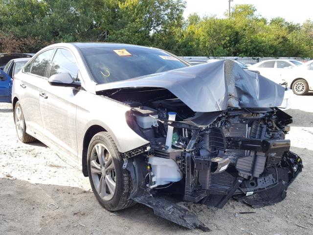 5NPE34AF3JH708710 - 2018 HYUNDAI SONATA SPO GRAY photo 1