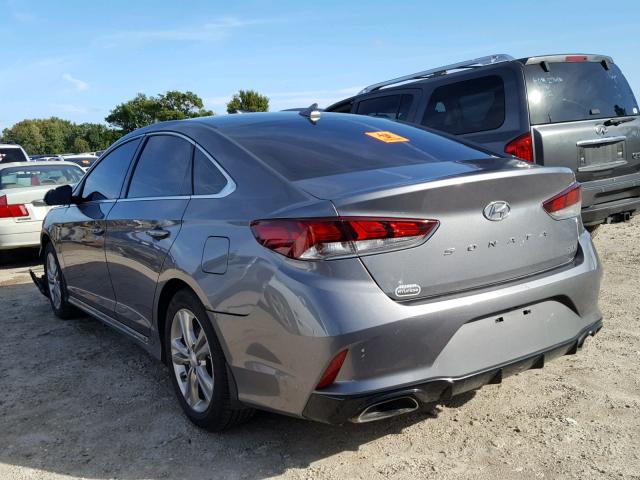 5NPE34AF3JH708710 - 2018 HYUNDAI SONATA SPO GRAY photo 3