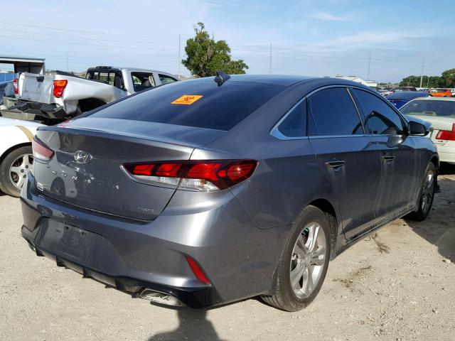 5NPE34AF3JH708710 - 2018 HYUNDAI SONATA SPO GRAY photo 4