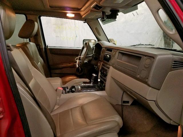 1J8HG48K16C208884 - 2006 JEEP COMMANDER ბურგუნდია ფოტო 5