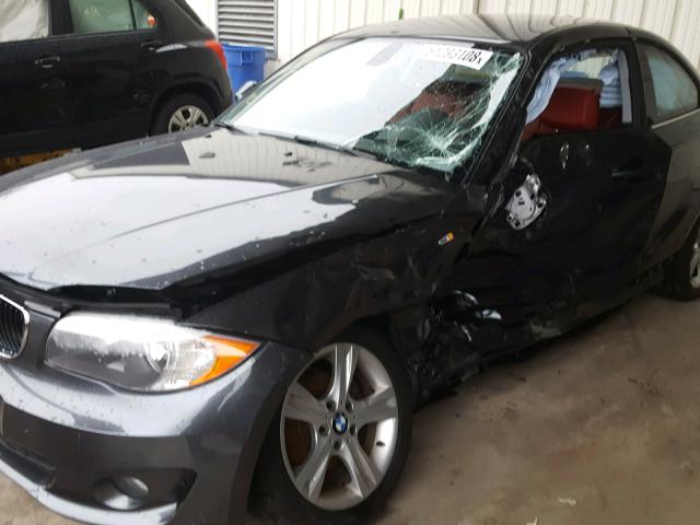 WBAUP9C59DVF46796 - 2013 BMW 128 I GRAY photo 9