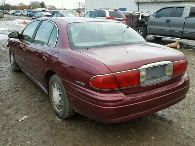 1G4HP54K51U258401 - 2001 BUICK LESABRE CU MAROON photo 3