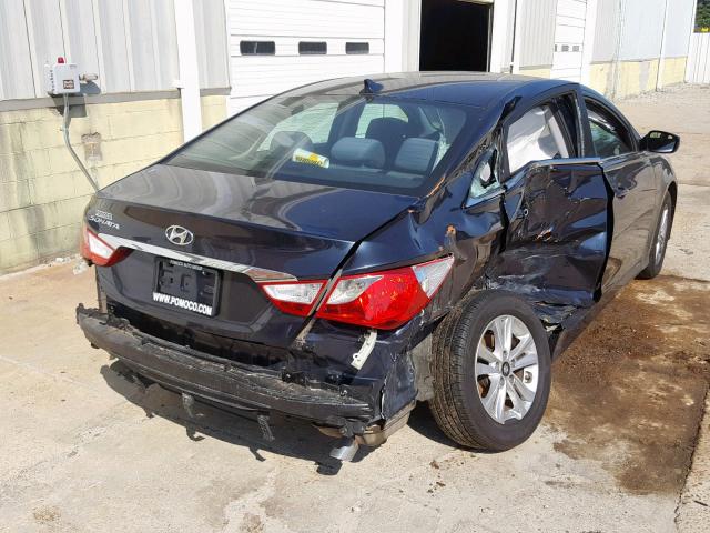 5NPEB4AC3EH948645 - 2014 HYUNDAI SONATA GLS BLACK photo 4