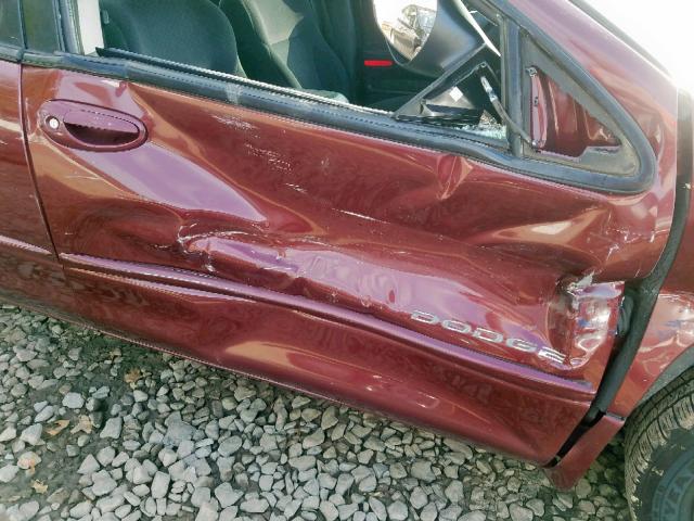 2B3HD46R41H533262 - 2001 DODGE INTREPID S 勃艮第红 照片 9