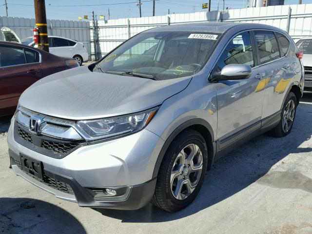 7FARW1H81HE044838 - 2017 HONDA CR-V EXL SILVER photo 2