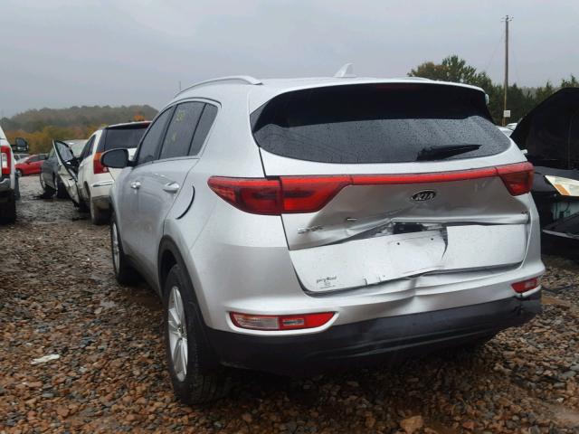 KNDPM3AC8H7079904 - 2017 KIA SPORTAGE L SILVER photo 3