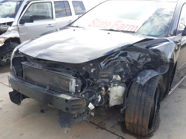 1G1ZH57B494209678 - 2009 CHEVROLET MALIBU 1LT BLACK photo 9