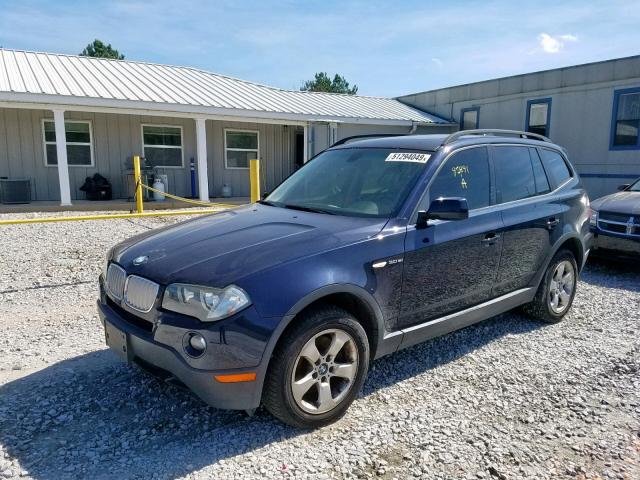 WBXPC93417WF05356 - 2007 BMW X3 3.0SI BLACK photo 2