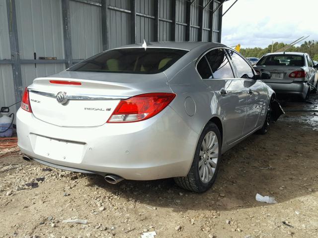 2G4GS5EV5D9206710 - 2013 BUICK REGAL PREM SILVER photo 4