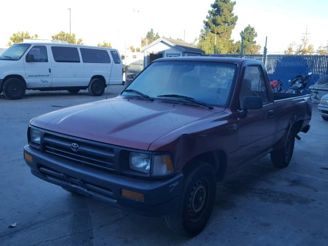 4TARN81A8RZ302042 - 1994 TOYOTA PICKUP 1/2 BURGUNDY photo 2