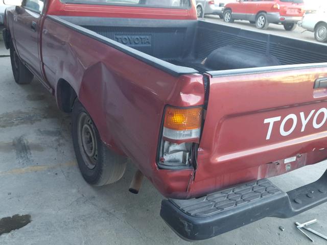 4TARN81A8RZ302042 - 1994 TOYOTA PICKUP 1/2 BURGUNDY photo 9