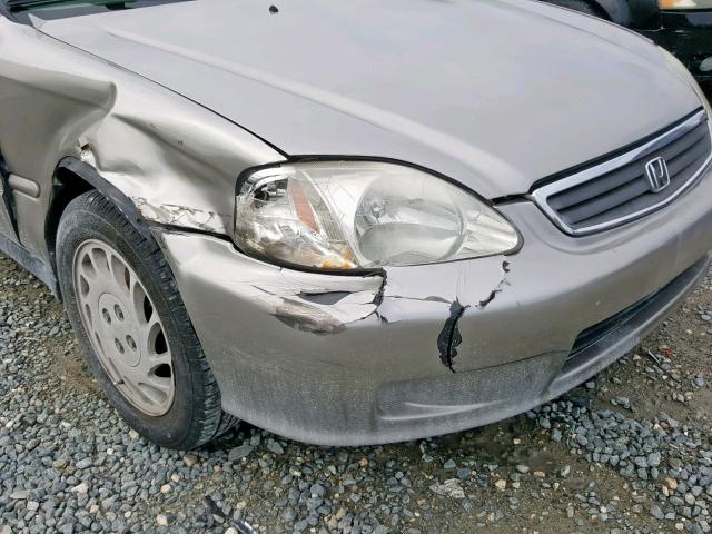 2HGEJ6618YH545023 - 2000 HONDA CIVIC BASE SILVER photo 9